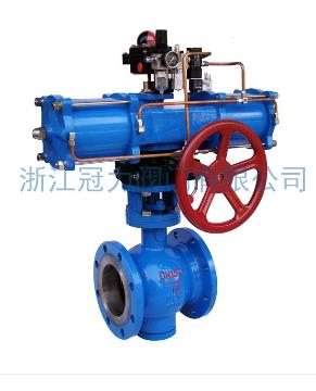 法蘭式V型球閥合流、分流、及流向自由的切換！